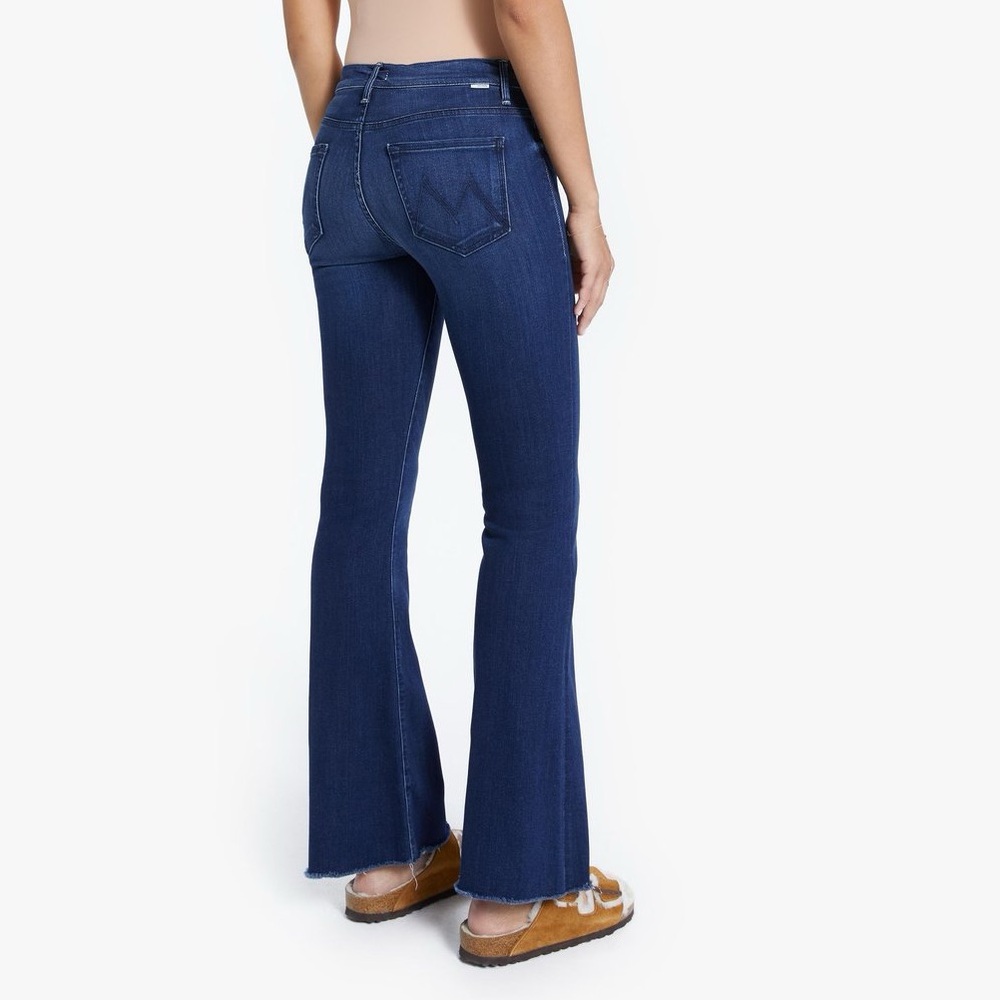 Weekender Fray Tongue & Chic Flare Stretch Denim Jeans 27
